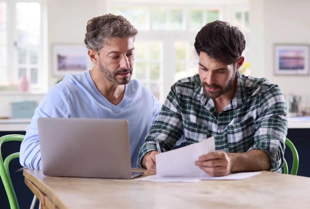 People working on their charitable giving and Financial Plan