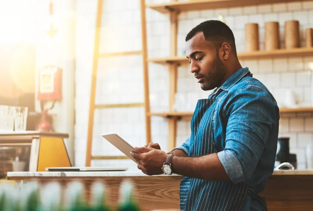 A business owner looking at his Estate Planning guide