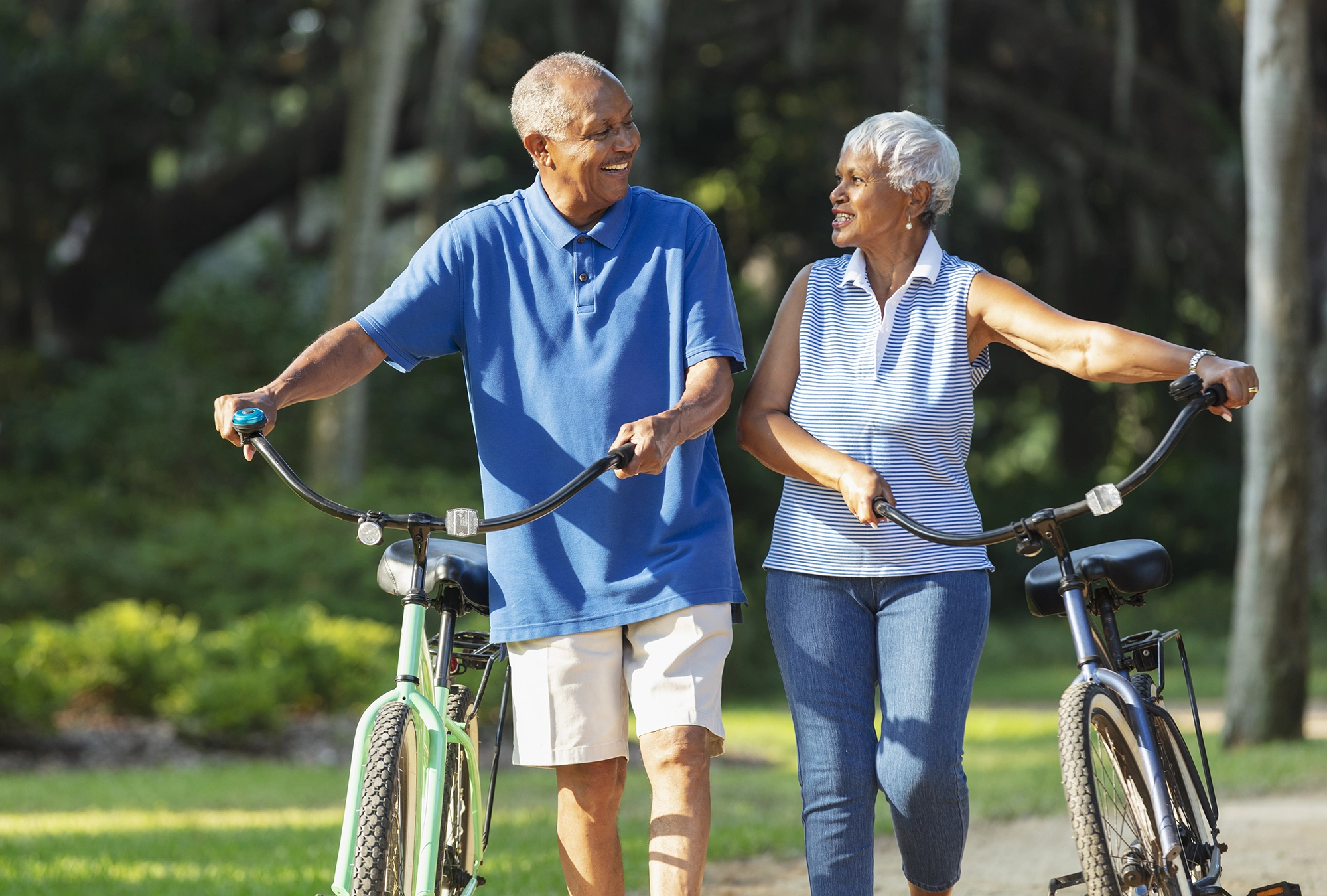 Couple discussing creating income in retirement