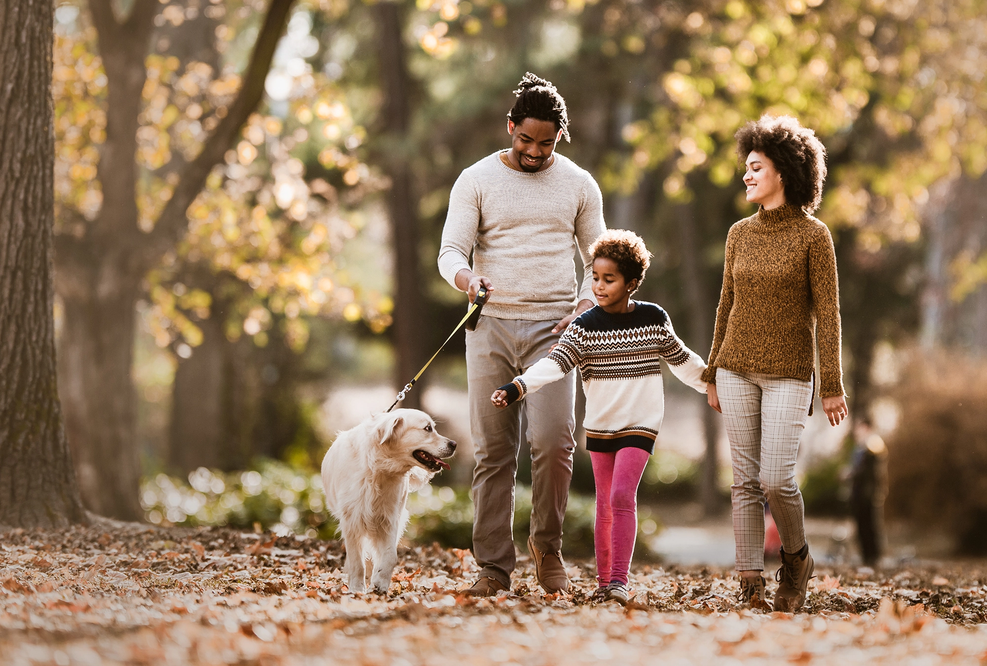 Family discussing pet insurance cost